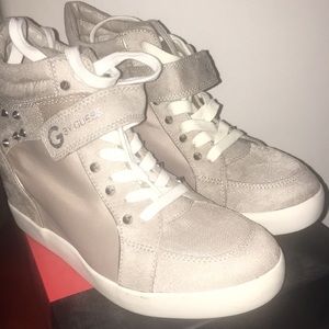 Gently worn Guess sneaker heels